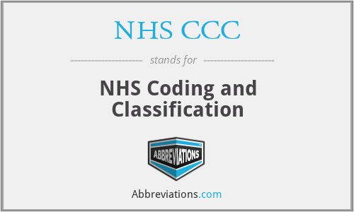 NHS CCC - NHS Coding and Classification